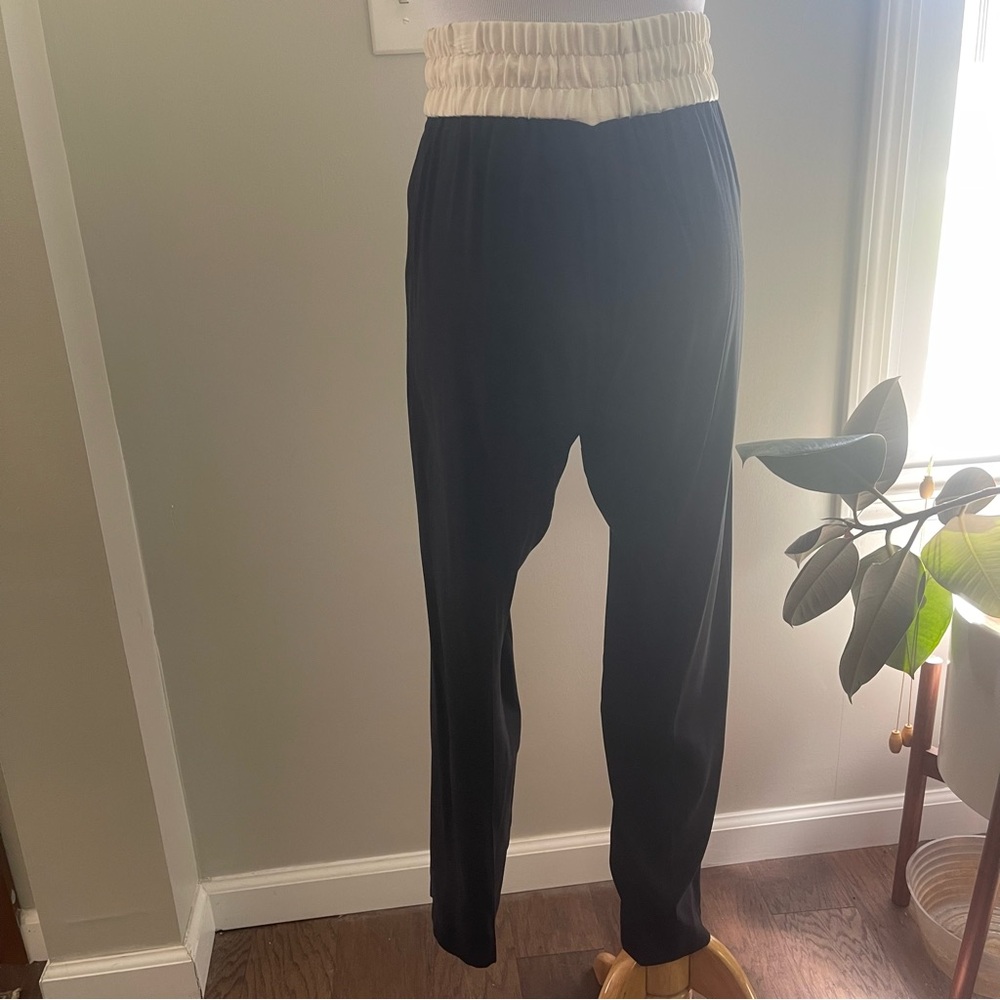 XS Rag & Bone Drawstring Silk Blend Trouser - Picture 2 of 10
